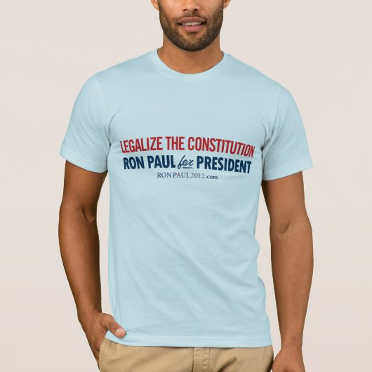 Ron Paul legalisieren das Konstitutions-Shirt T-Shirt (Vorderseite)