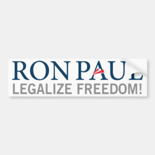 Ron Paul legalisieren Freiheits-Autoaufkleber Autoaufkleber
