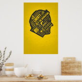 Ron Paul Libertarian Abstrakt Thread Poster (Küche)