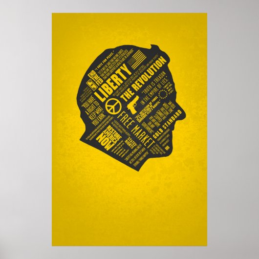 Ron Paul Libertarian Abstrakt Thread Poster No MJ (Vorne)