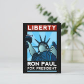 Ron Paul Liberty Postkarte (Stehend Vorderseite)