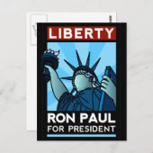 Ron Paul Liberty Postkarte (Vorne/Hinten)