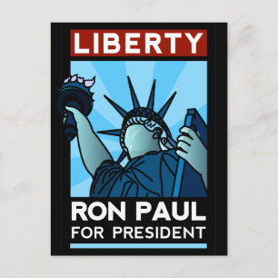 Ron Paul Liberty Postkarte