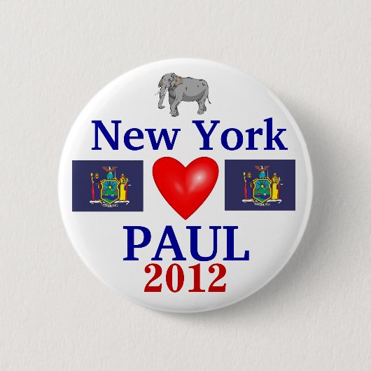 Ron Paul New York 2012 Button (Vorderseite)