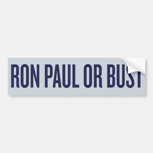 Ron Paul oder Fehlschlag-Autoaufkleber Autoaufkleber (Vorne)