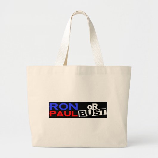 RON PAUL ODER FEHLSCHLAG JUMBO STOFFBEUTEL (Vorne)