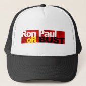 Ron Paul oder Fehlschlag! Truckerkappe (Vorderseite)