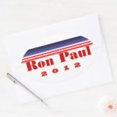 Ron Paul Ovaler Aufkleber (Umschlag)
