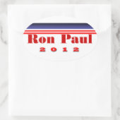Ron Paul Ovaler Aufkleber (Tasche)
