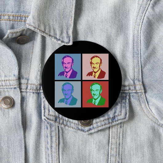 RON PAUL Pop-Kunst Button (Beispiel)