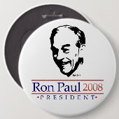 Ron Paul-Porträt-gigantischer Knopf Button (Vorne & Hinten)