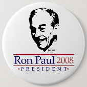 Ron Paul-Porträt-gigantischer Knopf Button (Vorderseite)