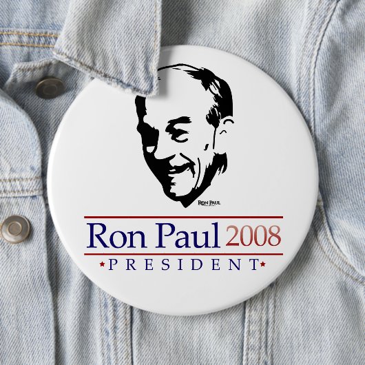 Ron Paul-Porträt-gigantischer Knopf Button (Beispiel)