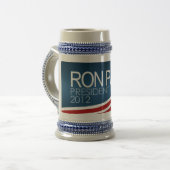 Ron Paul-Präsident 2012 Bierglas (Vorderseite Links)