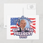 Ron Paul-Präsident 2012 Postkarte (Vorne/Hinten)