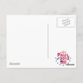 Ron Paul-Präsident 2012 Postkarte (Rückseite)