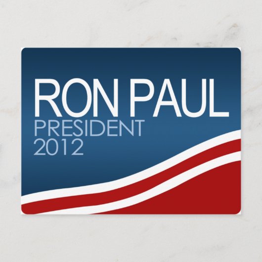 Ron Paul President 2012 Postkarte (Vorderseite)