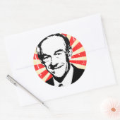 Ron Paul Propaganda Runder Aufkleber (Umschlag)