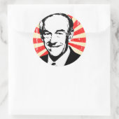 Ron Paul Propaganda Runder Aufkleber (Tasche)