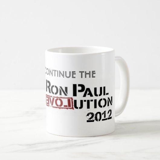 Ron Paul psychedelische Tasse (VorderseiteRechts)