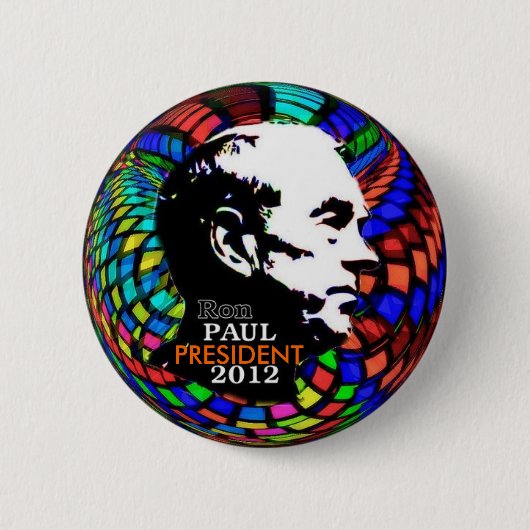 Ron Paul psychedelisches Button 2012 (Vorderseite)