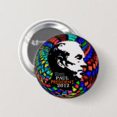 Ron Paul psychedelisches Button 2012 (Vorne & Hinten)