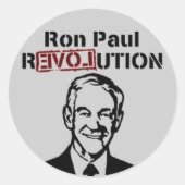Ron Paul Revolution Aufkleber (Vorderseite)