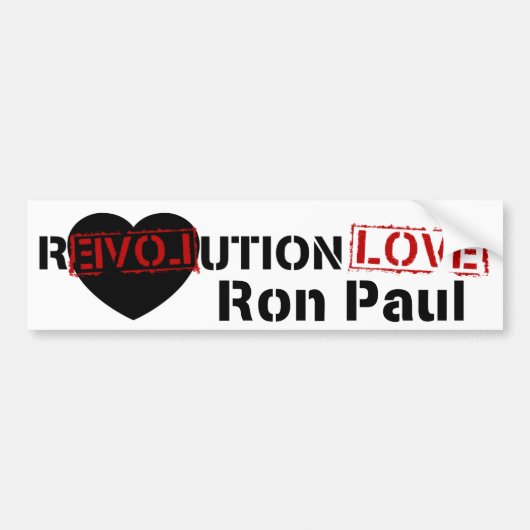 Ron Paul-Revolution Autoaufkleber (Vorne)