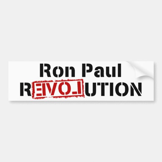 Ron Paul-Revolution Autoaufkleber (Vorne)