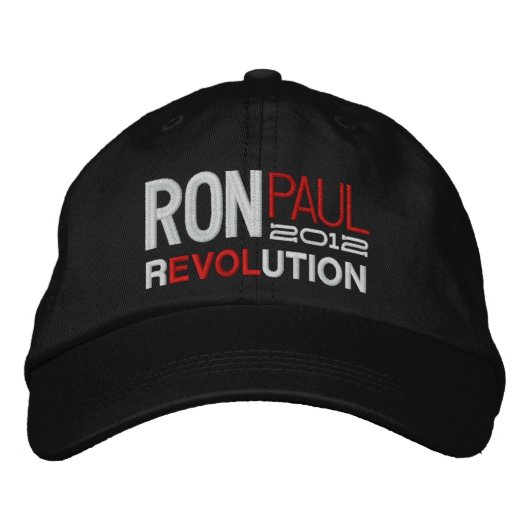 Ron Paul Revolution Bestickte Baseballkappe (Vorderseite)