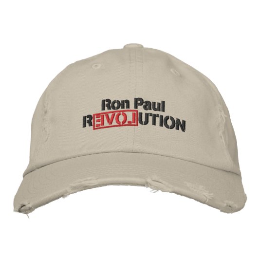 Ron Paul Revolution bestickter Hut (Vorderseite)