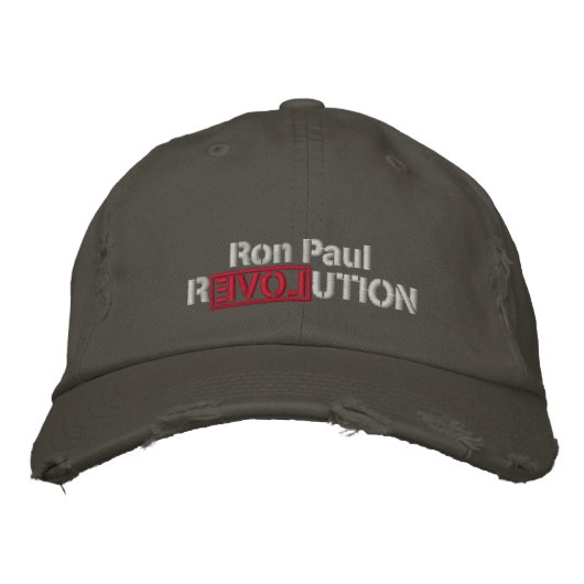 Ron Paul Revolution bestickter Hut (Vorderseite)