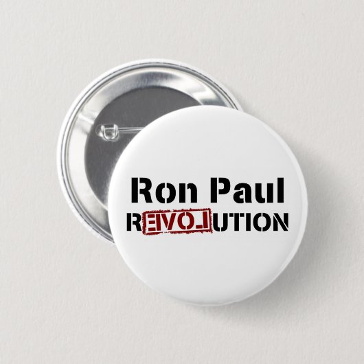 Ron Paul-Revolution Button (Vorne & Hinten)