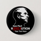 Ron Paul-Revolution Custopmizable Knöpfe Button (Vorderseite)
