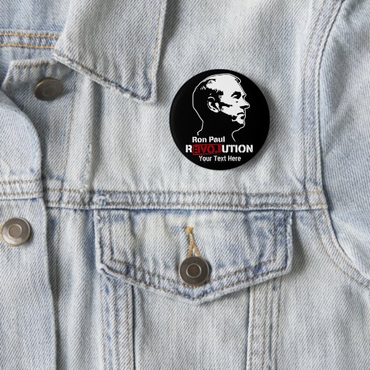 Ron Paul-Revolution Custopmizable Knöpfe Button (Beispiel)