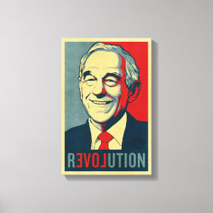 Ron Paul Revolution eingewickelte Leinwand