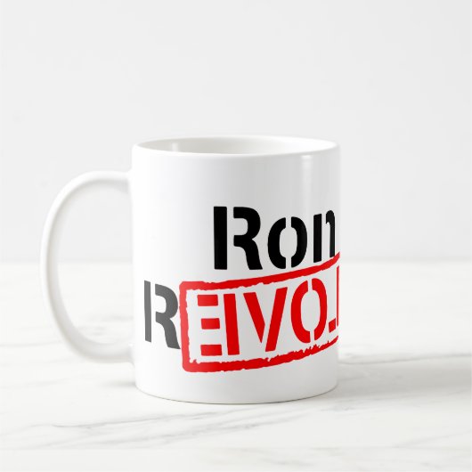 Ron Paul-Revolution fährt fort Kaffeetasse (Links)