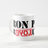 Ron Paul-Revolution Kaffeetasse (Vorderseite Links)