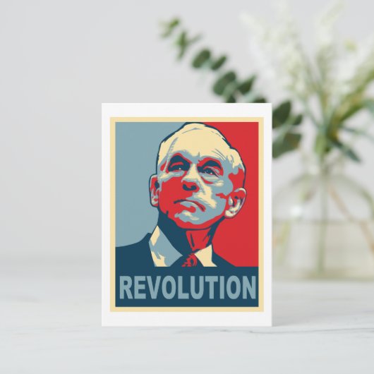 Ron Paul-Revolution Postkarte (Stehend Vorderseite)