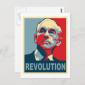 Ron Paul-Revolution Postkarte (Vorne/Hinten)
