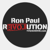 Ron Paul Revolution Sticker (Vorderseite)