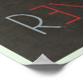 Ron Paul Revolution Vintage Poster (Ecke)