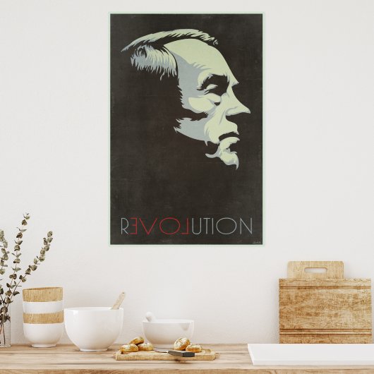 Ron Paul Revolution Vintage Poster (Küche)