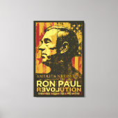 Ron Paul Revolution wrapped Canvas Leinwanddruck (Vorderseite)