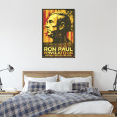 Ron Paul Revolution wrapped Canvas Leinwanddruck (Insitu (Schlafzimmer))