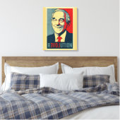 Ron Paul Revolution wrapped Canvas Leinwanddruck (Insitu (Schlafzimmer))