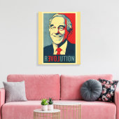 Ron Paul Revolution wrapped Canvas Leinwanddruck (Insitu (Wohnzimmer))