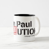 Ron Paul-Revolution Zweifarbige Tasse (VorderseiteRechts)
