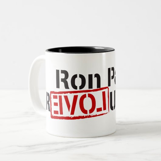 Ron Paul-Revolution Zweifarbige Tasse (Vorderseite Links)