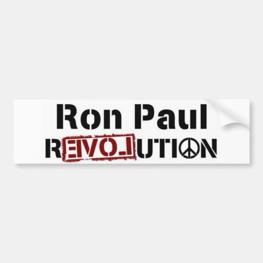 Ron Paul Revolutions-Autoaufkleber ..... Autoaufkleber (Vorne)